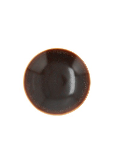 Assiette creuse Ariane Coupe Decor Céramique Marron (20 cm) (6 Unités)