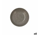 Plato Hondo Ariane Oxide Cerámica Gris (Ø 21 cm) (6 Unidades)