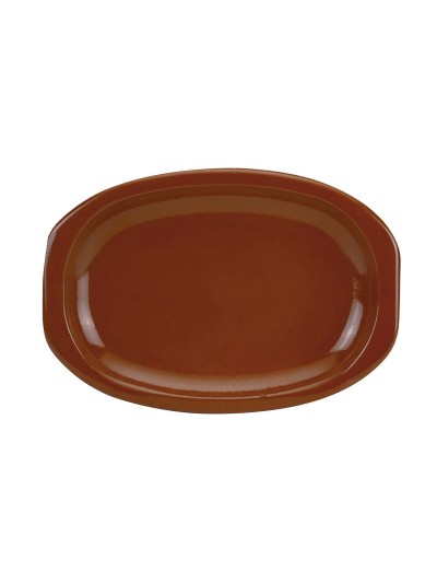 Plat à Gratin Raimundo Barro Profesional Faïence Marron 6 Unités 36 x 25 cm