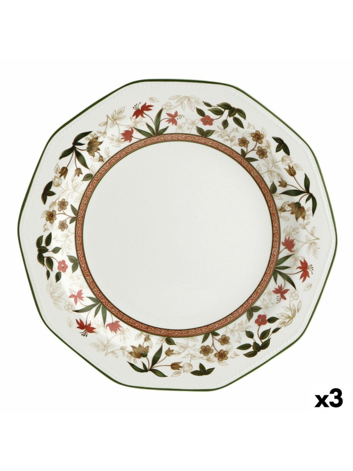 Serving Platter Queen´s By Churchill Assam Circular White Ceramic China crockery (3 Units)