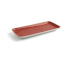 Serving Platter Ariane Terra Rectangular Ceramic Red (36 x 16,5 cm) (6 Units)