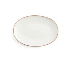 Fuente de Cocina Ariane Terra Ovalado Cerámica Beige (Ø 32 cm) (6 Unidades)