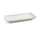 Fuente de Cocina Ariane Terra Rectangular Cerámica Beige (28 x 14 cm) (6 Unidades)