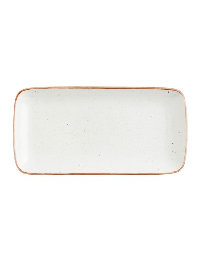 Fuente de Cocina Ariane Terra Rectangular Cerámica Beige (28 x 14 cm) (6 Unidades)