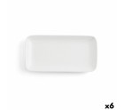 Fuente de Cocina Ariane Vital Coupe Rectangular Cerámica Blanco (28 x 14 cm) (6 Unidades)