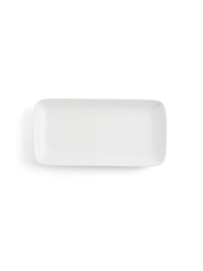 Fuente de Cocina Ariane Vital Coupe Rectangular Cerámica Blanco (28 x 14 cm) (6 Unidades)