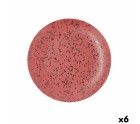 Plato Llano Ariane Oxide Cerámica Rojo (Ø 27 cm) (6 Unidades)