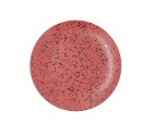 Plato Llano Ariane Oxide Cerámica Rojo (Ø 27 cm) (6 Unidades)