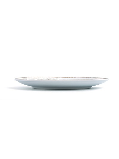 Assiette plate Ariane Tornado Céramique Bicolore (24 cm) (6 Unités)