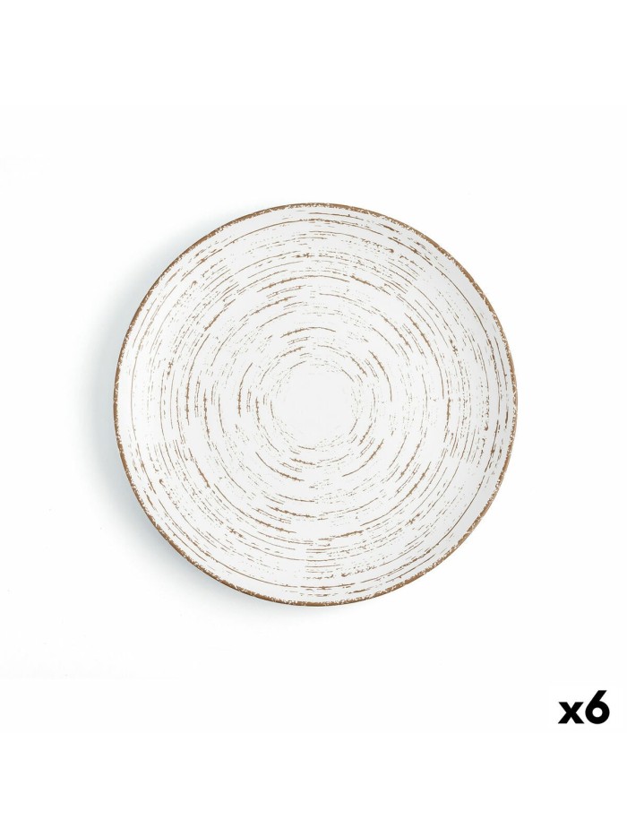 Flat plate Ariane Tornado Ceramic Bicoloured (Ø 27 cm) (6 Units)