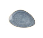 Flat Plate Ariane Terra Triangular Blue Ceramic Ø 29 cm (6 Units)