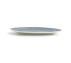 Flat Plate Ariane Terra Triangular Blue Ceramic Ø 29 cm (6 Units)