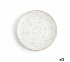 Plato Llano Ariane Tornado Cerámica Bicolor (Ø 18 cm) (12 Unidades)