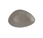 Plato Llano Ariane Oxide Triangular Cerámica Gris (Ø 29 cm) (6 Unidades)