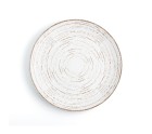 Assiette plate Ariane Tornado White Bicolore Céramique Ø 31 cm (6 Unités)