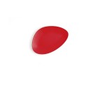 Plato Llano Ariane Antracita Triangular Cerámica Rojo (Ø 21 cm) (12 Unidades)