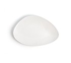 Plato Llano Ariane Antracita Triangular Cerámica Blanco (Ø 29 cm) (6 Unidades)