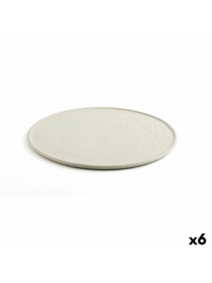 Dessous d'Assiette Quid Mineral Gres Céramique Beige Ø 33 cm (6 Unités)