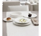 Flat plate Ariane Prime Ceramic White (24 cm) (12 Units)