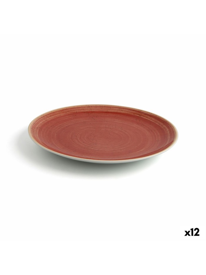 Assiette plate Ariane Terra Rouge Céramique Ø 21 cm (12 Unités)