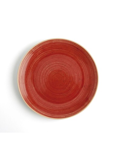 Flat plate Ariane Terra Ceramic Red (24 cm) (6 Units)