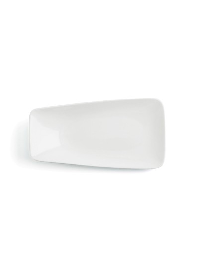 Flat plate Ariane Vital Rectangular Ceramic White (29 x 15,5 cm) (6 Units)