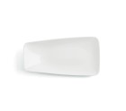 Flat plate Ariane Vital Rectangular Ceramic White (29 x 15,5 cm) (6 Units)