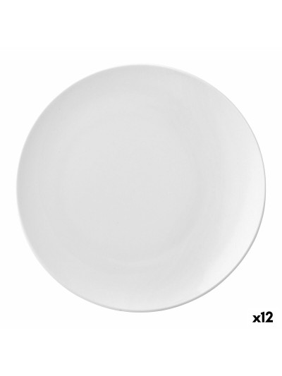 Plato Llano Ariane Vital Coupe Cerámica Blanco (Ø 18 cm) (12 Unidades)