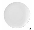 Plato Llano Ariane Vital Coupe Cerámica Blanco (Ø 21 cm) (12 Unidades)