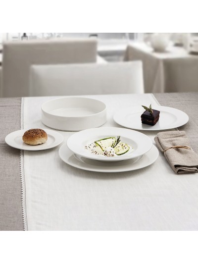 Flat plate Ariane Prime Ceramic White (Ø 31 cm) (6 Units)