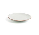 Flat plate Ariane Terra Ceramic Beige (Ø 18 cm) (12 Units)
