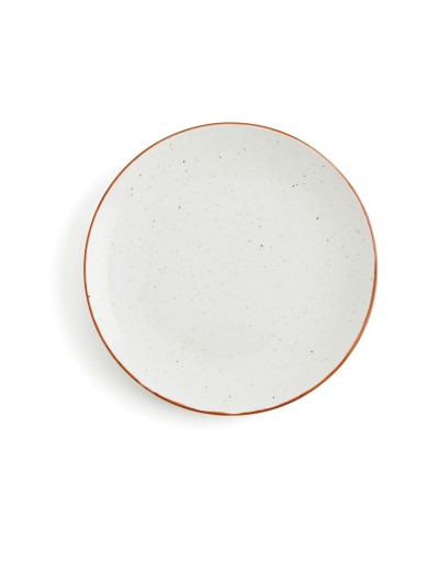 Plato Llano Ariane Terra Cerámica Beige (Ø 18 cm) (12 Unidades)