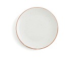 Flat plate Ariane Terra Ceramic Beige (Ø 18 cm) (12 Units)