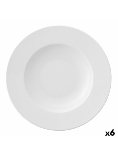 Plato para Pasta Ariane Prime Cerámica Blanco (Ø 30 cm) (6 Unidades)