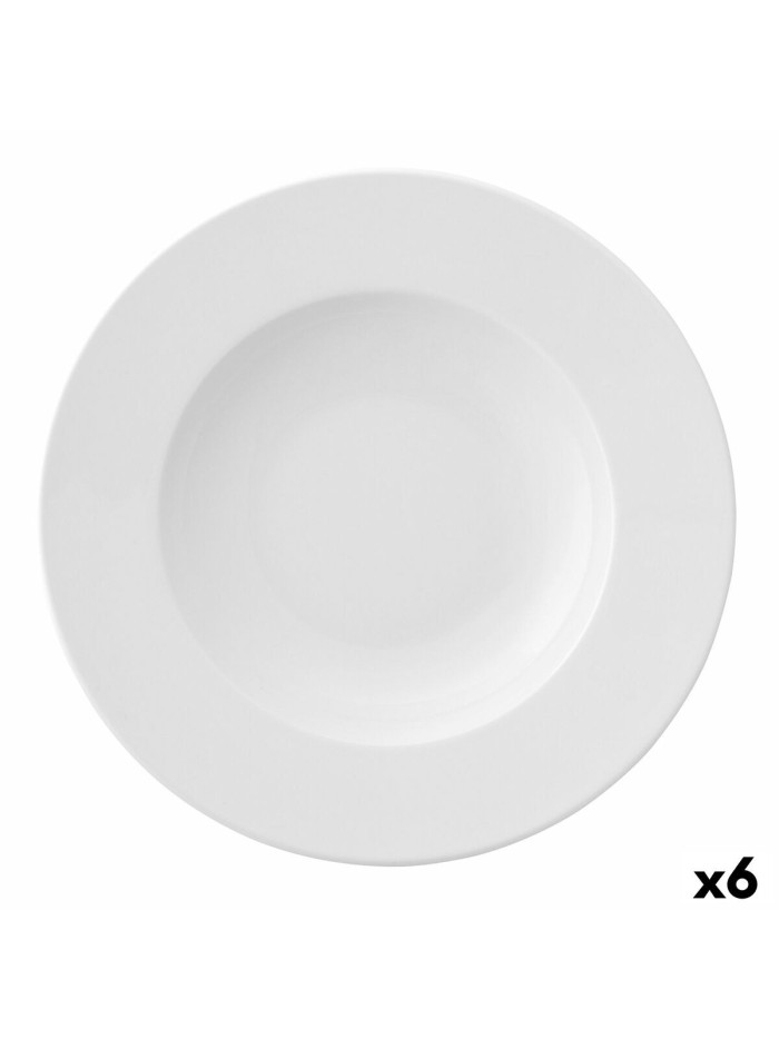 Plato para Pasta Ariane Prime Cerámica Blanco (Ø 30 cm) (6 Unidades)