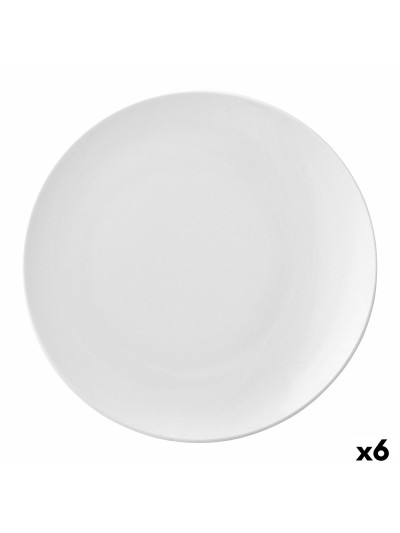 Plato Llano Ariane Vital Coupe Cerámica Blanco (24 cm) (6 Unidades)