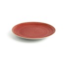 Plato Llano Ariane Terra Cerámica Rojo (Ø 27 cm) (6 Unidades)