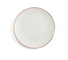 Flat plate Ariane Terra Ceramic Beige (Ø 21 cm) (12 Units)