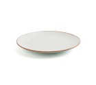 Flat plate Ariane Terra Ceramic Beige (Ø 21 cm) (12 Units)