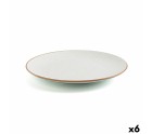 Assiette plate Ariane Terra Céramique Beige (24 cm) (6 Unités)