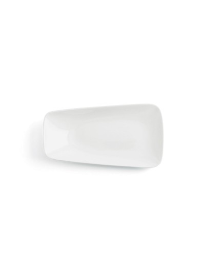 Plato Llano Ariane Vital Rectangular Cerámica Blanco (24 x 13 cm) (12 Unidades)