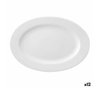 Assiette plate Ariane Prime Oblongue Céramique Blanc (22 x 20 cm) (12 Unités)