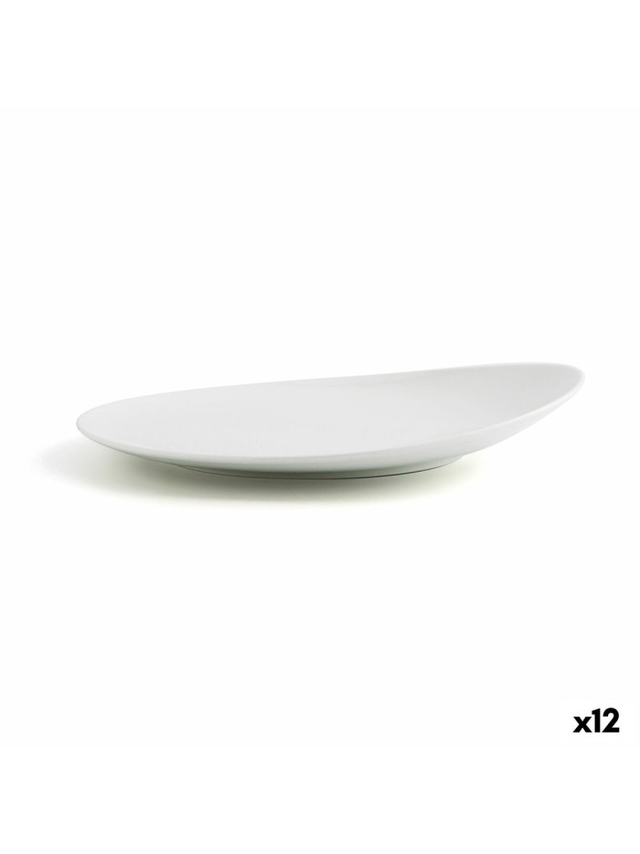 Plato Llano Ariane Vital Coupe Cerámica Blanco Ø 27 cm (12 Unidades)