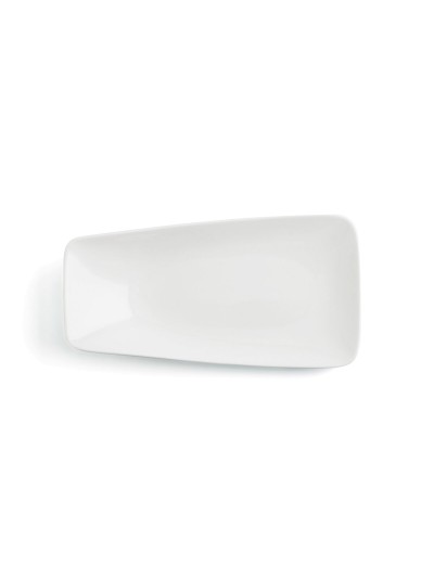 Assiette plate Ariane Vital Rectangulaire Céramique Blanc (38 x 20,4 cm) (6 Unités)