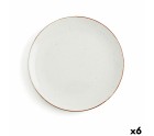 Plato Llano Ariane Terra Cerámica Beige (Ø 29 cm) (6 Unidades)