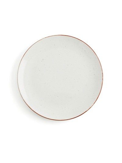 Flat plate Ariane Terra Ceramic Beige (Ø 29 cm) (6 Units)