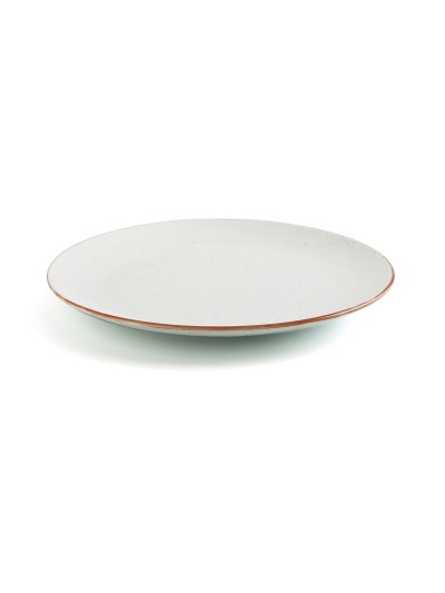Flat plate Ariane Terra Ceramic Beige (Ø 29 cm) (6 Units)
