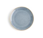 Plato Llano Ariane Terra Azul Cerámica Ø 21 cm (12 Unidades)