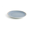 Plato Llano Ariane Terra Azul Cerámica Ø 21 cm (12 Unidades)