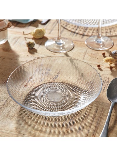 Deep Plate Luminarc Pampille Clear Transparent Glass (20 cm) (24 Units)